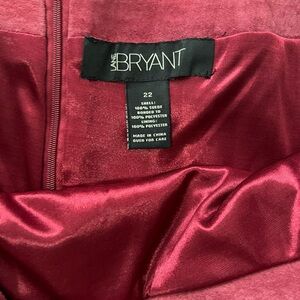 Lane Bryant burgundy suede skirt